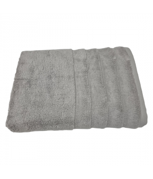 Grey Ribbed Luxury Bath Towels