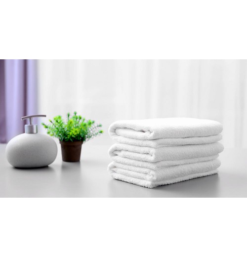 Bundle of 20 White Bath Towels